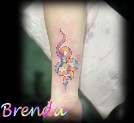 tattoos/ - rainbow snake  - 143621